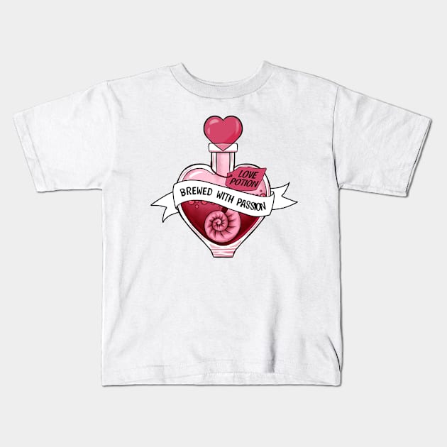 Love Potion Kids T-Shirt by MZeeDesigns